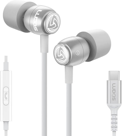 LUDOS Clamor USB C Headphones for iPhone 16 15 Pro Max Plus iPad Pro, 5 Years by Ludos