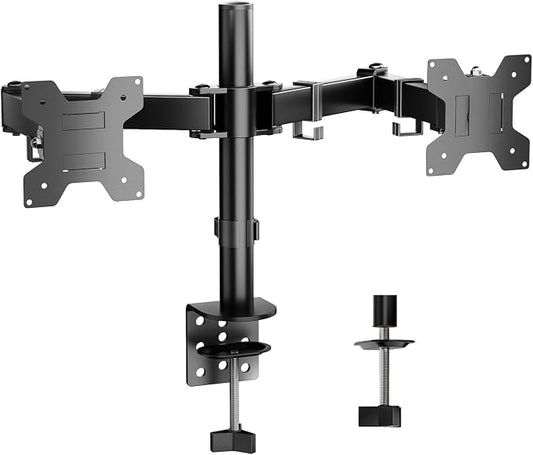Simple Trending Dual Monitor Stand, Monitor Arm, Heavy Duty Adjustable Monitor by SimpleTrending