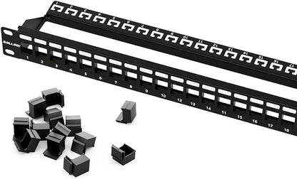 iwillink 24 Port Blank Keystone Patch Panel by IWILLINK