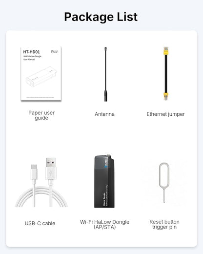 WiFi HaLow Point to Point Wireless Bridge, 802.11ah Sub-1GHz 1~2km Long Range - Image 7