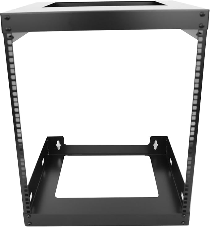 12U Wall Mount Open Frame 19 Inch Server Equipment Rack Wall Mountable Heavy - Image 3