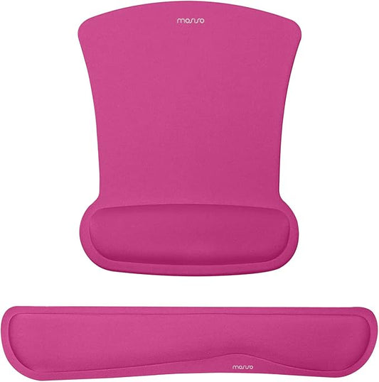 MOSISO Wrist Rest Support for Mouse Pad & Keyboard Set, Ergonomic Mousepad by MOSISO
