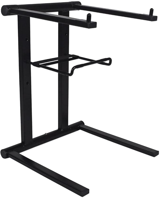 Rockville RLS2400 Lightweight Folding DJ Laptop Stand, Adjustable Height by Rockville