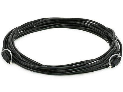 Monoprice - 102668 S/PDIF Digital Optical Audio Cable, 25ft Black by Monoprice