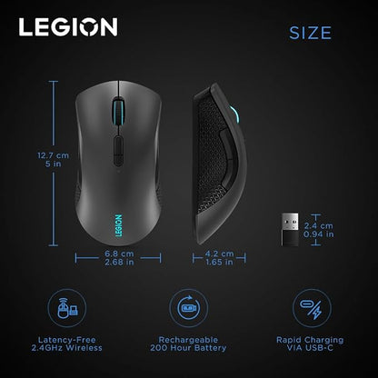 Lenovo Legion M600 RGB Wireless Gaming Mouse – 16, 000 DPI, 9 Programmable - Image 15
