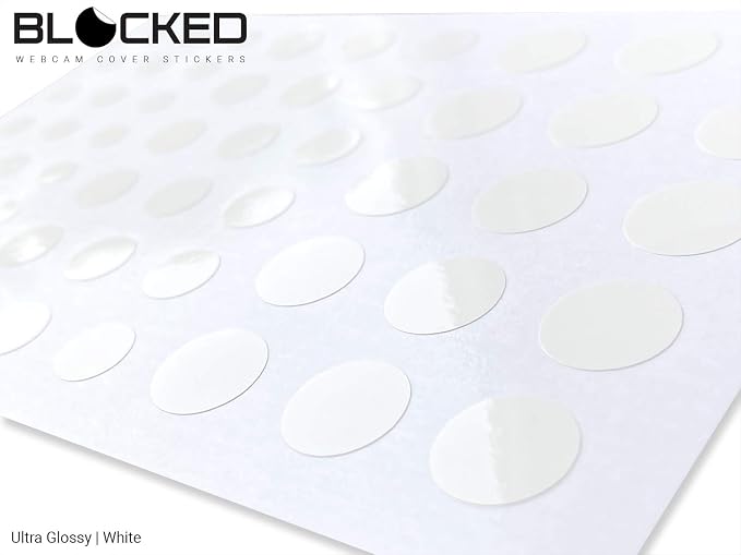Stackable Webcam/Camera Vinyl Covers | 57 Low-Tack Restickable Webcam Sticker | - Image 4