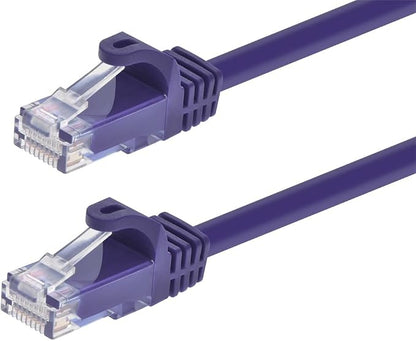 Monoprice Cat5e 1ft Purple Patch Cable UTP 24AWG 350MHz Pure Bare Copper by Monoprice