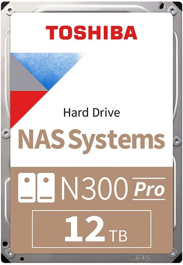 Toshiba N300 PRO 12TB Large-Sized Business NAS 3.5-Inch Internal Hard Drive by Toshiba