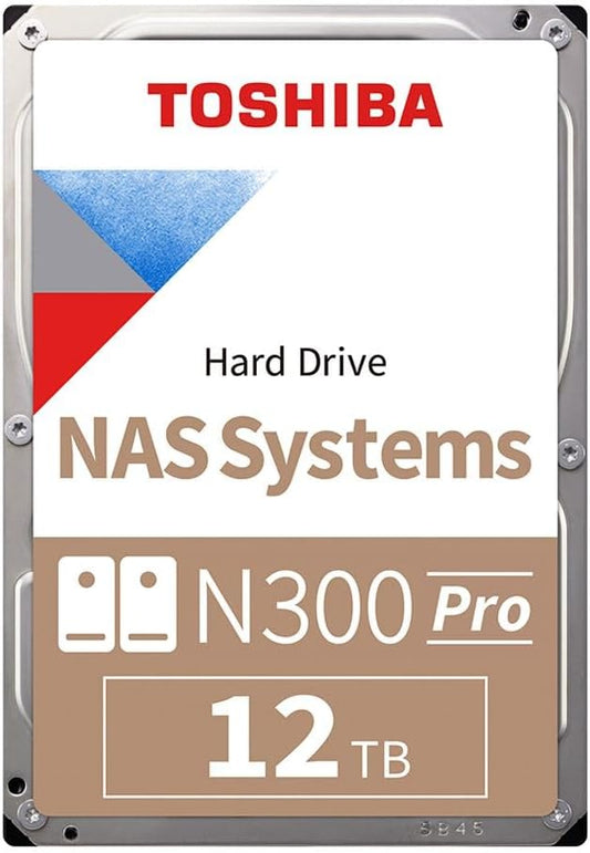 Toshiba N300 PRO 12TB Large-Sized Business NAS 3.5-Inch Internal Hard Drive by Toshiba