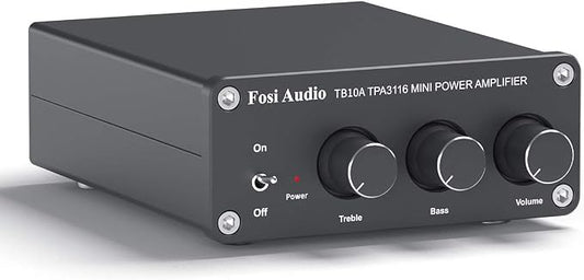 Fosi Audio TB10A 2 Channel Stereo Audio Amplifier Receiver Mini Hi-Fi Class D by FosiAudio