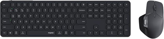 Rapoo 9560M Wireless Keyboard and Mouse Combo, Blade-Series E9550L 110-Key by Rapoo