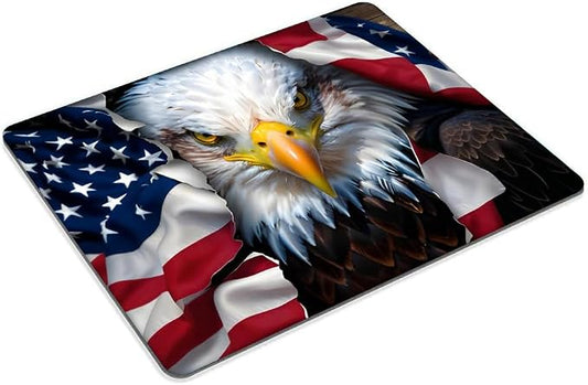 American Eagle Flag Mouse pad Customized Mousepad Non-Slip Rubber Base Mouse - Image 2