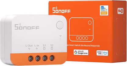 SONOFF Zigbee Smart Switch, No Neutral Conductor Required, Compatible by SONOFF