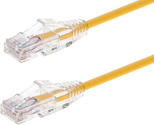 Monoprice Cat6 5ft Yellow Component Level Patch Cable UTP 28AWG 550MHz Pure by Monoprice