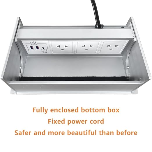 ZESHAN Conference Table Power hub Desktop pop up Outlet - Image 7
