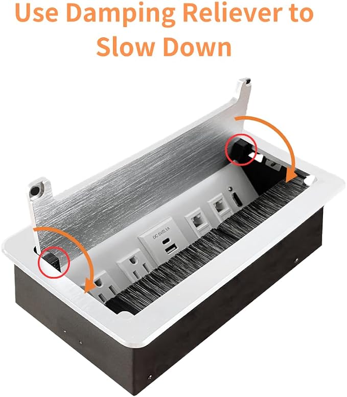 ZESHAN Conference Table Power hub Conference Table connectivity Box - Image 3