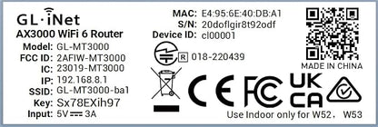 GL.iNet GL-MT3000 Portable Travel Router, Pocket Wi-Fi 6 Wireless 2.5G Router - Image 7