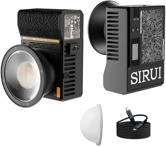 SIRUI C60X 60W Portable Photography Light, Ultra-Quiet 24.9dB & 0.53KG Compact by SIRUI