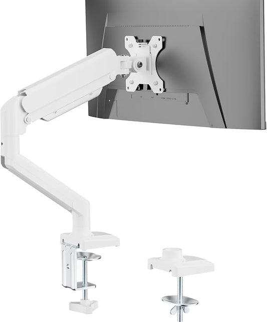 WALI Single Monitor Arm Mount Stand, Adjustable Gas Spring Arm Monitor Mount by WALI