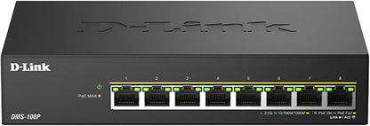 D-Link 8-Port 2.5Gb PoE Unmanaged Gaming Switch by D-Link