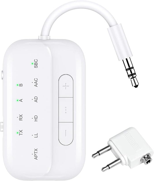 2025 Upgraded Pro Bluetooth 5.4 Transmitter Receiver, 2-in-1 Airplane Wireless by Beeitzie