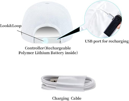 lumisonata LED Cap Fiber Optic Hat EDM Baseball Caps Light Up 7 Colors Glowing - Image 6