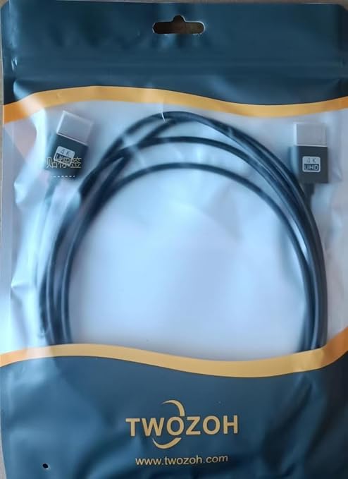 Twozoh Ultra-Thin HDMI to HDMI Cable 6.6FT, Hyper Slim HDMI 2.0 Cable, Extreme - Image 9