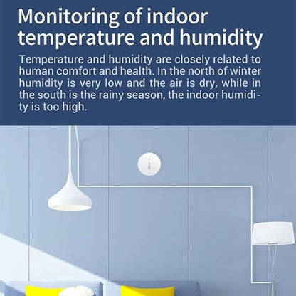 Haozee Zigbee Temperature and Humidity Sensor, ZigBee Hub Required, - Image 3