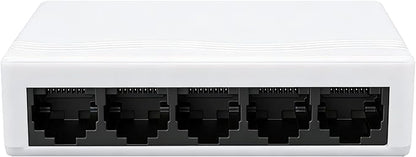 5 Port Gigabit Ethernet Switch 1000Mbps Network Hub USB 5-12V Powered Plug and by PULVISION