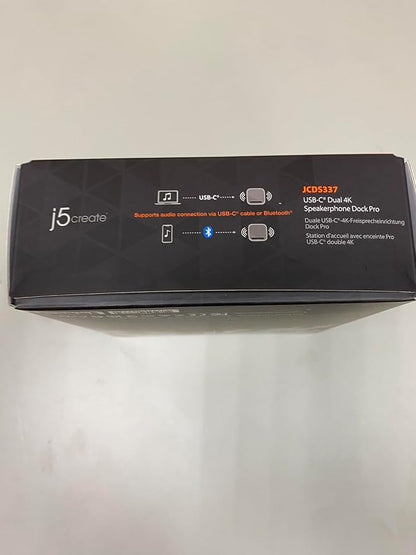 j5create USB-C Dual 4K Speakerphone Dock Pro, Dual 4K HDMI Audio Dock - Image 11