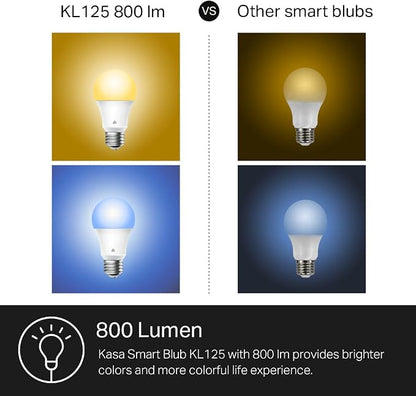 New Kasa Smart Bulb, Full Color Changing Dimmable Smart WiFi Light Bulb - Image 4