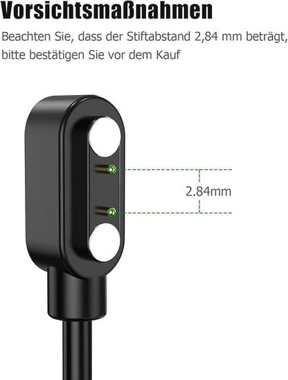 Smart Watch Charger for Letsfit Willful YAMAY VeryFitPro, Replacement Magnetic - Image 3