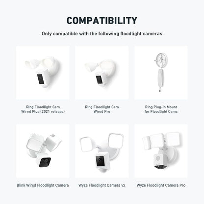 Holicfun Eave Mount for Ring Floodlight Cam Wired Plus/Pro, Ring Smart Lighting - Image 6