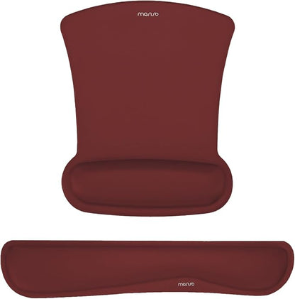 MOSISO Wrist Rest Support for Mouse Pad & Keyboard Set, Ergonomic Mousepad by MOSISO
