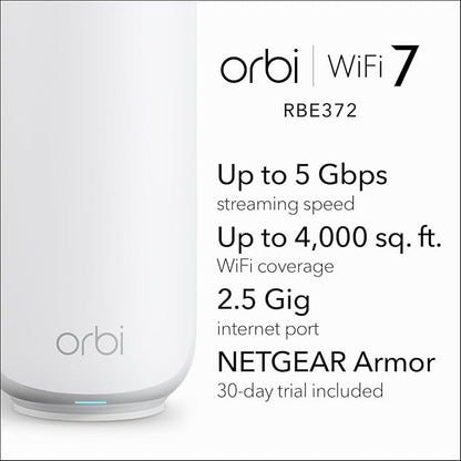 NETGEAR Orbi 370 Series Dual-Band WiFi 7 Mesh Network System - Image 2