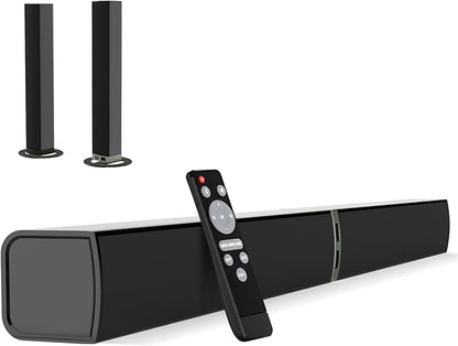 MZEIBO Sound Bar for Smart TV, 80W Bluetooth Soundbar 2 in 1 Detachable Design by MZEIBO