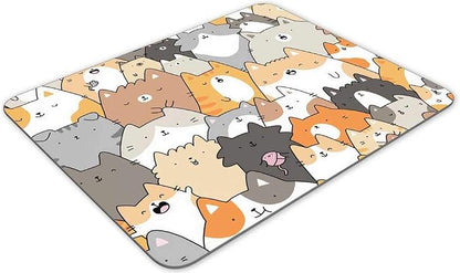 Gaming Mouse Pad，Cartoon Animal Portraits Rectangle Mouse Pad Size - Image 2