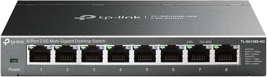 TP-Link TL-SG108S-M2 | 8-Port Multi-Gigabit 2.5G Ethernet Switch | Unmanaged by TP-Link