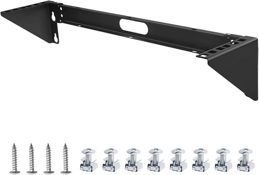 2u Hinged Wall Mount Patch Panel Bracket, 2u Patch Panel Bracket, Vertical Wall by Unknown