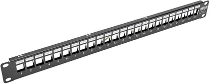 Tripp Lite 24-Port 1U Shielded Blank Cutouts Patch Panel, Rackmount by TrippLite