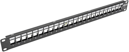 Tripp Lite 24-Port 1U Shielded Blank Cutouts Patch Panel, Rackmount by TrippLite
