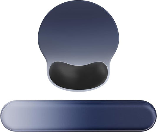 Ergonomic Mouse Pad Wrist Support Set, Memory Foam Keyboard Wrist Rest Set by Laborio