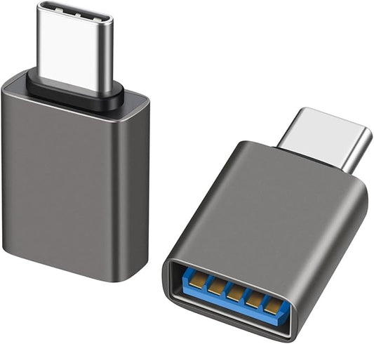 USB C Male to USB A Female OTG Adapter, USB 3.2 GEN2 10Gbps High-Speed Data PD by TAIBEYOR