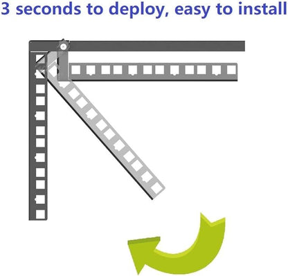 1U Steel Vertical Wall Mount Rack and Horizontal Under Desk PC Mount Bracket - Image 7