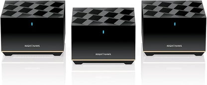 NETGEAR Nighthawk Tri-Band Whole Home Mesh WiFi 6E System – Router + 2 by Amazon+Renewed