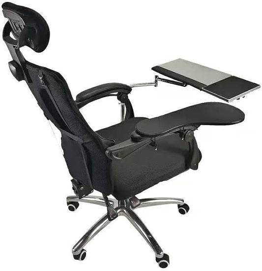 Ergonomic Laptop Keyboard Mouse Chair Stand Mount Holder Installed to Chair by MagicHold