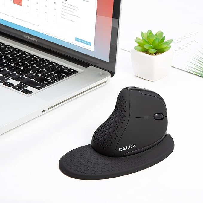 DeLUX Seeker Wireless Ergonomic Vertical Mouse - Image 8