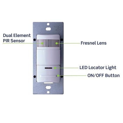 Leviton Decora 120/277-Volt Wall Switch Occupancy Sensor - Image 7