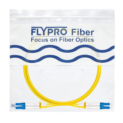 FLYPROFiber- 3M/10ft OS2 LC to LC Fiber Patch Cable, Length Options: 0.2m-300m - Image 7