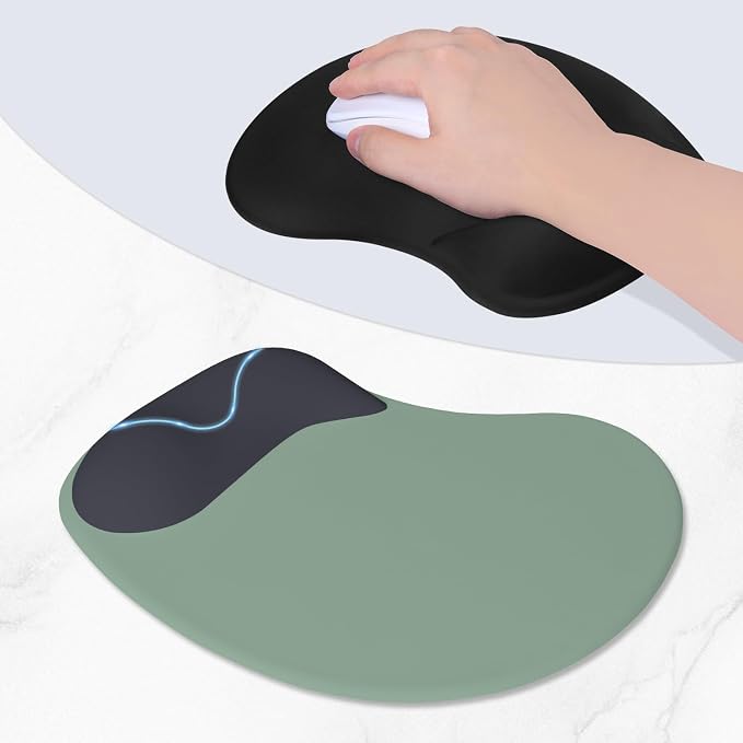 ITNRSIIET Ergonomic Mouse Pad, Cushioned Gel Wrist Rest, Non-Slip Base - Image 3